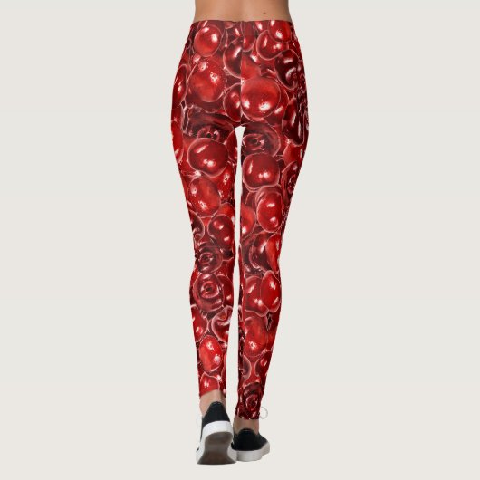 Zoete kersen leggings (Achterkant)