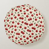 🍒✨Zoete Kersen Minimaal Collectie Rond Kussen (Achterkant)
