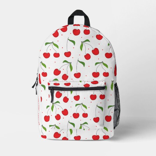 Zoete kersen patroon bedrukte rugzak (Voorkant)
