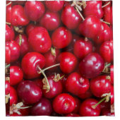 Zoete kersen patroon douchegordijn (Voorkant)