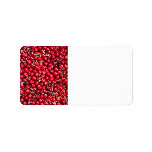 Zoete kersen patroon etiket (Voorkant)