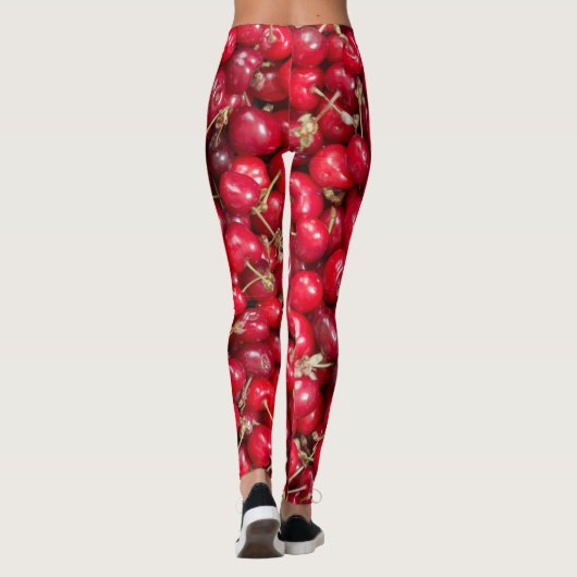 Zoete kersen patroon leggings (Achterkant)