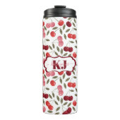 Zoete Kersen Patroon | Monogram Thermosbeker (Voorkant)