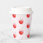 Zoete kersen patroon papieren bekers (Links)