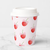 Zoete kersen patroon papieren bekers (Voorkant)