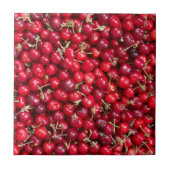 Zoete kersen patroon tegeltje (Voorkant)