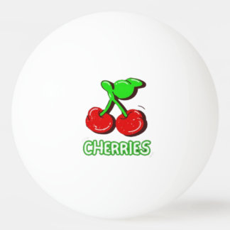 • Zoete Kersen Pop Art Pingpongbal