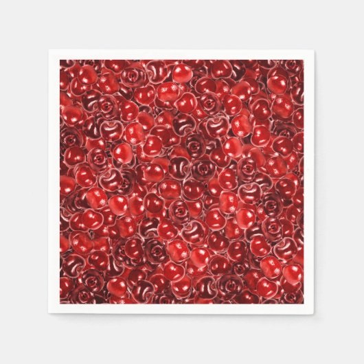 Zoete kersen servet (Voorkant)