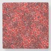 Zoete kersen stenen onderzetter (Voorkant)