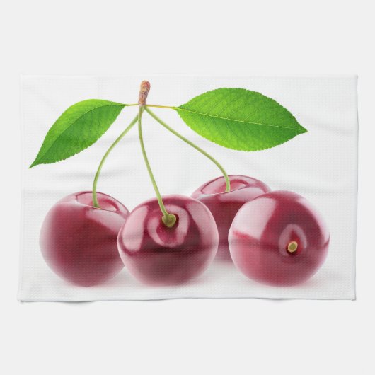 Zoete kersen theedoek (Horizontaal)