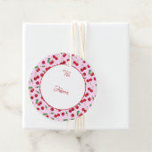 Zoete kersen, vers bedankjes labels (In situ)