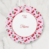 Zoete kersen, vers bedankjes labels (Voorkant)