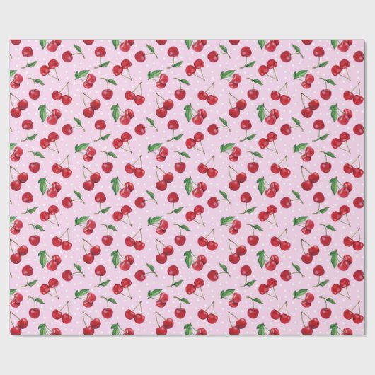 Zoete kersen, vers cadeaupapier (Vlak)