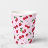 Zoete kersen, vers papieren bekers (Voorkant)