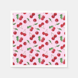 Zoete kersen, vers servet