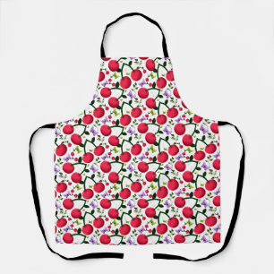Zoete Kersen Vlinder Patroon, Glanzende Kawaii Fru Schort
