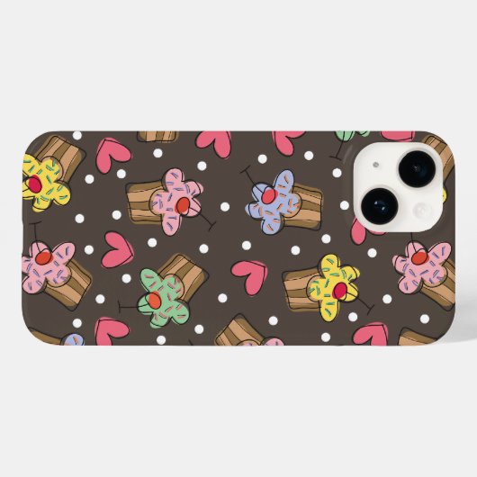 Zoete Kersencupcakes Banketbakkerij Moppertjes Case-Mate iPhone Case (Achterkant (horizontaal))