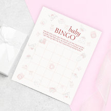 Zoete Kersendessert Baby Shower Bingo Spel