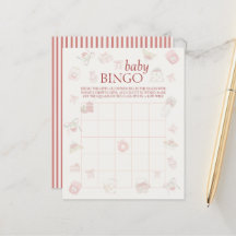 Zoete Kersendessert Baby Shower Bingo Spel