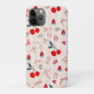 Zoete Kersenlinten en Sterren Esthetisch Ontwerp Case-Mate iPhone Case