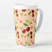 zoete kersenpatroon latte mok (Rechterhoek)