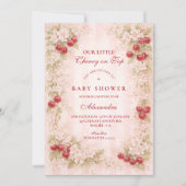 Zoete Kersentuin Baby Shower Kaart (Voorkant)