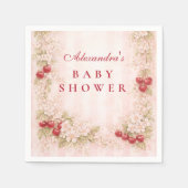 Zoete Kersentuin Baby Shower Servet (Voorkant)