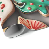 Zoete kerst en nieuwjaar Suikerkoekjes Cadeaupapier (Rol Hoek)