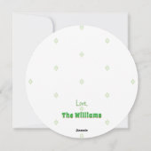 Zoete Kerst Gingerbread Pals- Bewerk tekst Foto-Gr Feestdagenkaart (Achterkant)