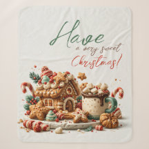 Zoete kersthuisje kerst 