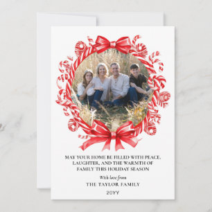 Zoete Kerstkrans Foto Kerstkaart