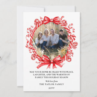 Zoete Kerstkrans Foto Kerstkaart