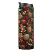 Zoete kerstkrans van peperkoek thermosbeker (Geroteerd rechts)