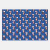 Zoete Kerstman Bezoekt Florida Inpakpapier Vel (Voorkant)