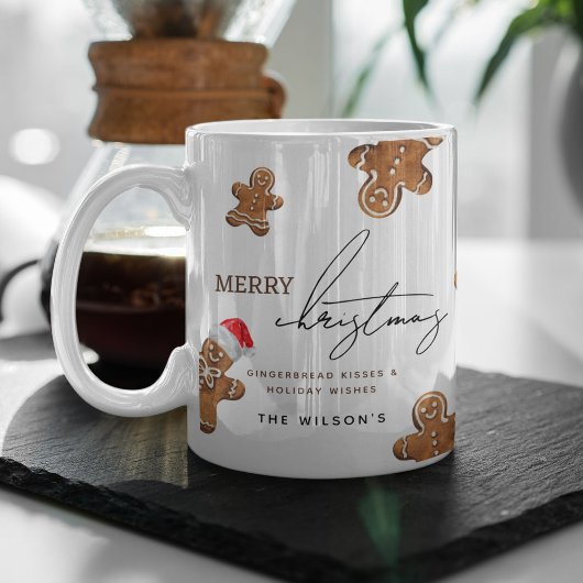 Zoete kerstman van gemberkoek Kerstmis Koffiemok