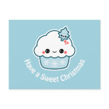 Zoete Kerstmis Cupcake