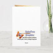 Zoete Kerstmis draagt - berijm binnen Feestdagen Kaart (Achterkant)