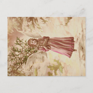 Zoete Kerstmis van de engel Feestdagenkaart