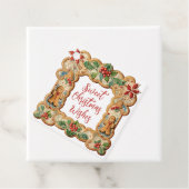 Zoete kerstwensen peperkoek bedankjes labels (In situ)