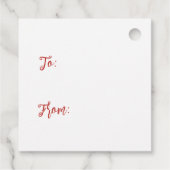 Zoete kerstwensen peperkoek bedankjes labels (Achterkant)