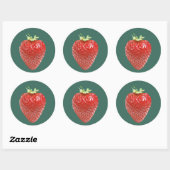 Zoete Keuze Aardbei Stickers – Handgetekend Knuffe (Vel)