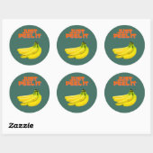 Zoete Keuze Banaan Stickers – Handgetekend Moppig (Vel)