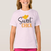 Zoete Kip Pasen T-Shirt voor Kinderen (Voorkant)