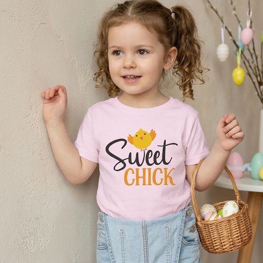 Zoete Kip Pasen T-Shirt voor Kinderen
