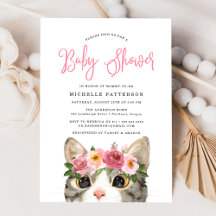 Zoete Kitty Meisje Baby Shower