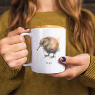 Zoete Kiwi, op maat Tweekleurige Koffiemok