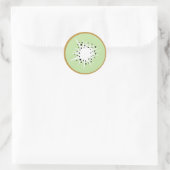 Zoete Kiwi Ronde Sticker (Tas)