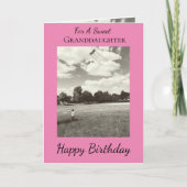 Zoete kleindochter volgt je dromen kaart (Voorkant)