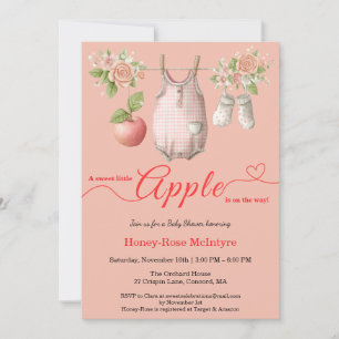 Zoete Kleine Appel Baby Shower Herfst Rustieke B Kaart