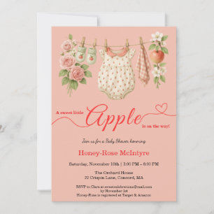 Zoete Kleine Appel Baby Shower Herfst Rustieke B Kaart